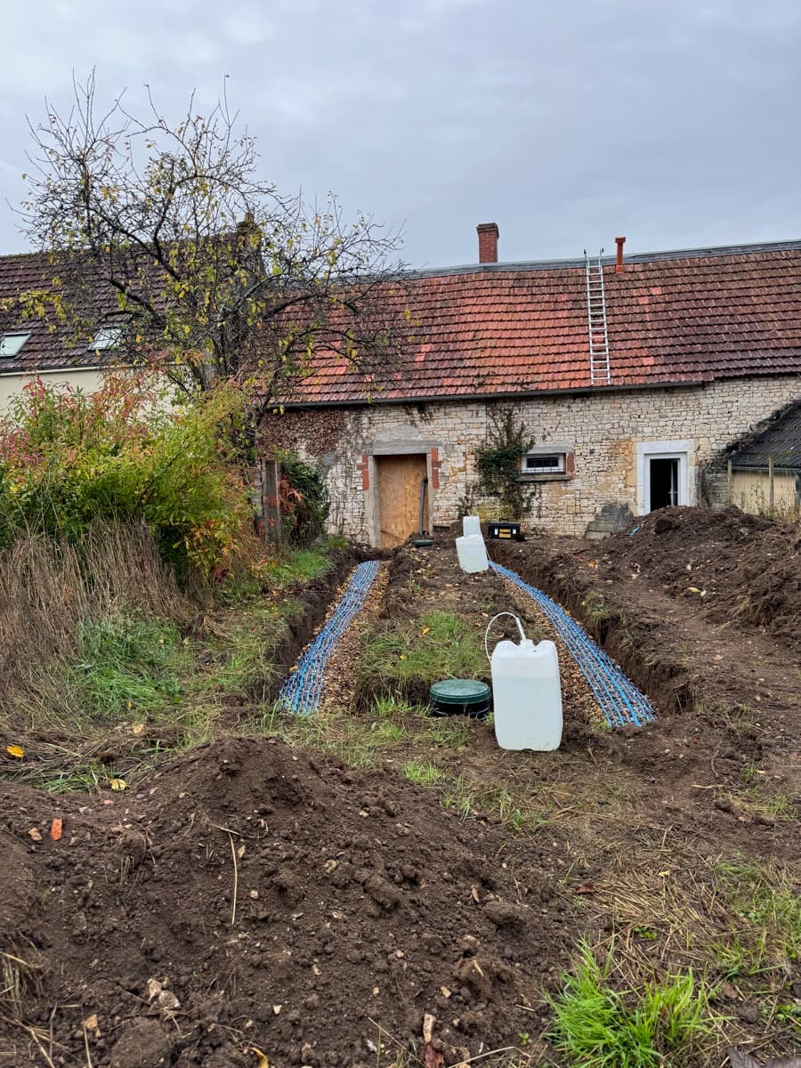 Test de perméabilité — Réhabilitation à Vornay (18)